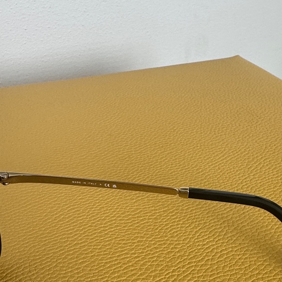 CHANEL Gold and Black Sunglasses